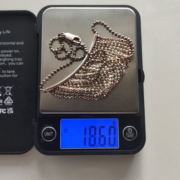 Vintage Milor Italy 925 Sterling Multi Tones Shades Choker Lobster Clasp - 16" - Picture 12 of 12